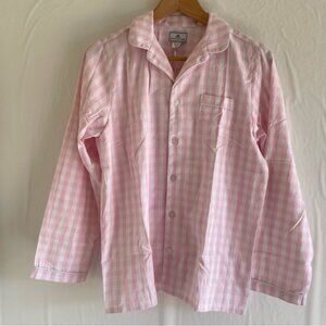 Petite Plume Pink Gingham Pajama Set Size 14